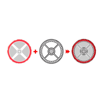 EXO FREZ DO PEDICURE 11MM 60 CZERWONY ACTIV